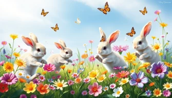 Cute Bunnies Wallpaper