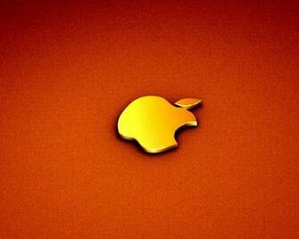 Orange Apple Logo Wallpaper In Other