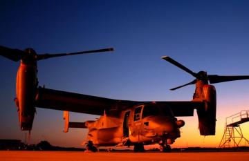 A Military Tiltrotor Aircraft At Hurlburt Field HD Wallpaper