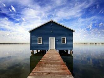 Blue Water House Desktop Pc And Mac Wallpaper