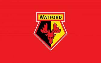 HD Wallpaper Of Watford Football Club S Logo With Red Background