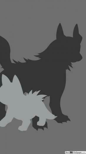 Mightyena And Poochyena Of Pokemon HD Wallpaper