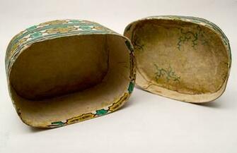 19th Century Antique American Wallpaper Box