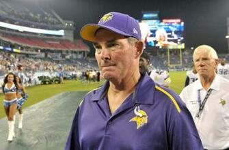 Aug Nashville Tn Usa Minnesota Vikings Head Coach Mike