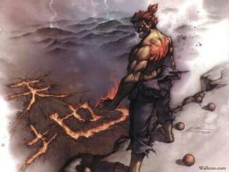 Street Draw Wallpaper Akuma Golpe Fighter