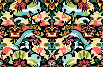 Polynesian Tribal Wallpaper