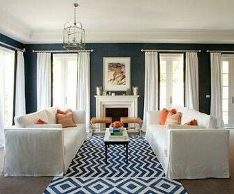 Georgica Pond Navy Blue Grasscloth Wallpaper New Home