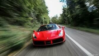 Ferrari Spider Red Front HD Wallpaper