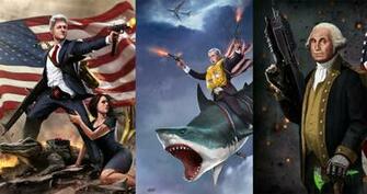 These Badass Presidential Portraits Are The Most American