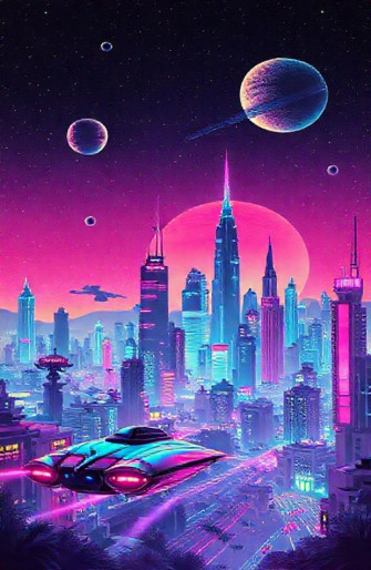 Retro Sci Fi Wallpaper