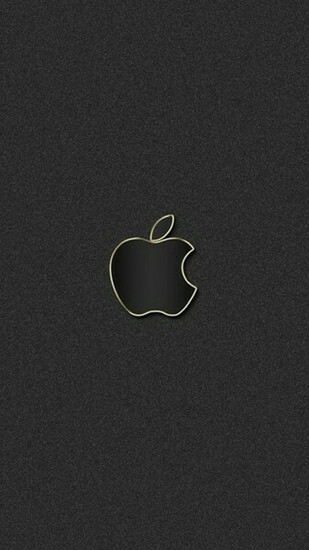 Black Apple Logo iPhone Wallpaper HD For