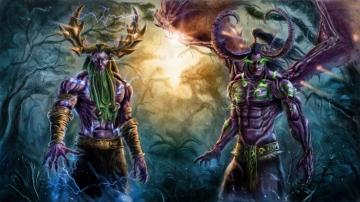 World Of Warcraft Wow Illidan Stormrage And Malfurion