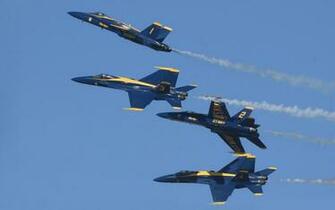 The Blue Angels Mcdonnell Douglas Fa Hornets Wallpaper Wide