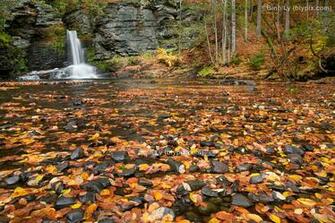 Deer Leap Falls Delaware Water Gap Waterfall Wallpaper Photo Art