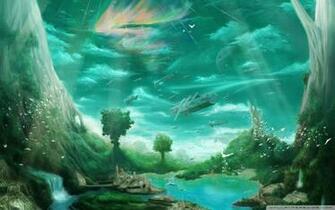 Fantasy Wallpaper Paradise Art Science Fiction