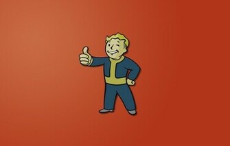 Wallpaper Fallout Vault Boy Minimalism