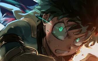 Izuku Midoriya Anime Boy My Hero Academia Face Wallpaper Boku