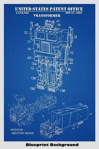 Amazon Optimus Prime Transformer Toy Patent Print Art Poster