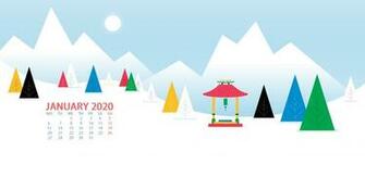 January Desktop Calendar Wallpaper Max