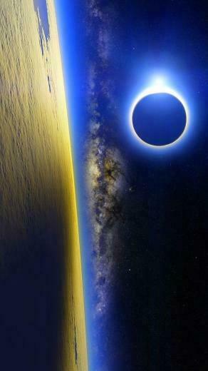 Samsung Galaxy S6 HD Eclipse Wallpaper