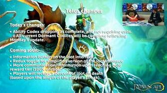 Telos Hotfix Going Live Today Taken From Stream Runescape
