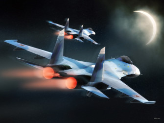 Military Jet Fighters In Flight Wallpaper