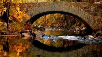Stone Bridge In The Fall Wallpaper MixHD