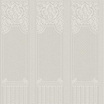 Paintable White Dado Panel Design In The Oriental Style Textured