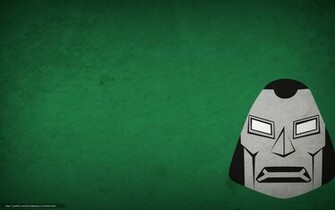 Wallpaper Minimalism Doctor Doom Villain Green