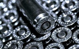 Bullets Metal Black White Silver Wallpaper Background Ultra HD 4k