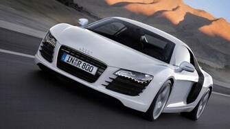 Audi R8 In White Color HD Wallpaper 1080p Ultra