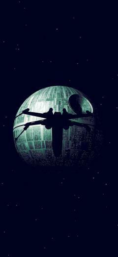 iPhone X Wallpaper Ax07 Rogue One Dark Space Starwars Poster