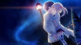 Wallpaper Anime Girl Kissing Boy HD 1080p Upload At