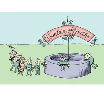 Fountain Of Youth Magazine Illustration About A City Whose Median Age