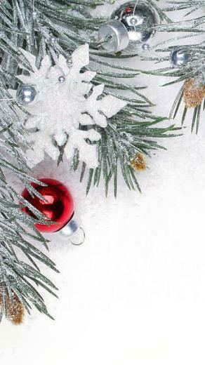 Christmas White iPhone 6s Plus Wallpaper