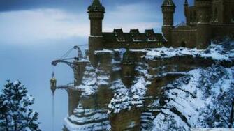 Castle Wallpaper Winter Mountain Image