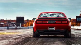 Dodge Challenger Srt Demon Rear HD Wallpaper