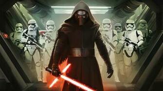 Kylo Ren And First Order Stormtroopers Wallpaper HD