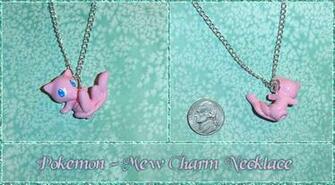 Cute Pokemon Wallpaper Mew Charm Necklace