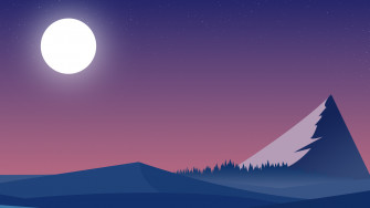 Landscape Mountains Minimalist Plasma HD Wall Gnome Look Org