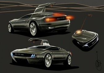 Concept Delorean Wallpaper Full HD