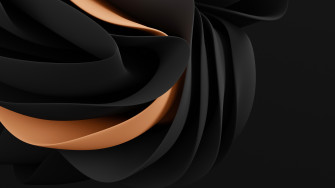 Black Abstract Wallpaper 4k Dark 3d Render