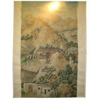 Very Fine 18th Century Chinese Handpainted Wallpaper At 1stdibs