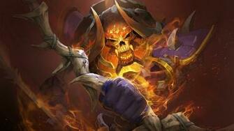 Wallpaper Clinkz Bone Fletcher Dota Art HD