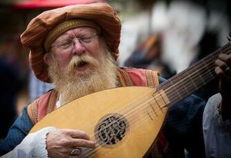 Wallpaper Man Lute Beards Old Musical Instruments