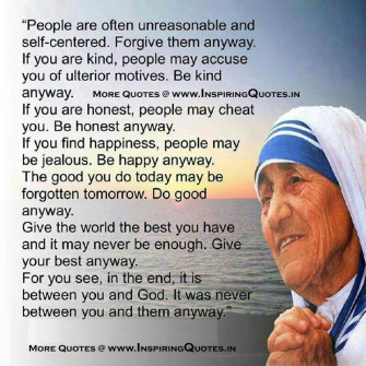 Mother Teresa Quotes Messages Great Words Lines