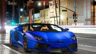 Lamborghini Aventador Lp700 Roadster Matte Blue HD Wallpaper