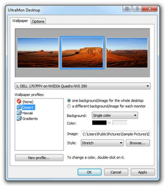 One Background To Stretch Across Multi Monitor Display Super User
