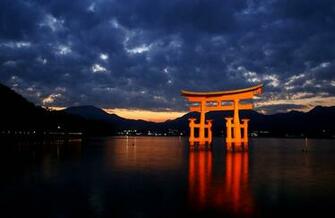 Tori Gate Miyajima Japan Wallpaper