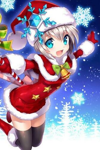 Christmas Anime iPhone Wallpaper
